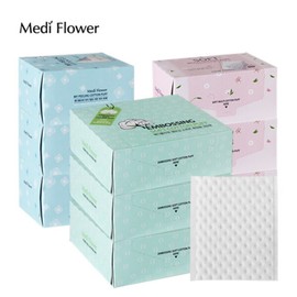 Mediflower 1+1+1Mediflower Soonmyeong cotton pads 3 types (embossing/soft/my peeling) / 1+1+1메디플라워 순명 화장솜 3종 (엠보싱/소프트/마이필링)