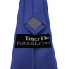 TigerTie Plain Children's Tie Pre-Tied with Elastic Band, Dark Royal