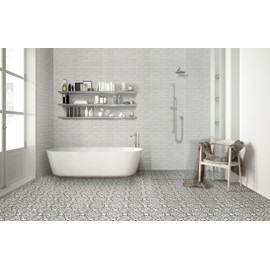 MSI Alpine White 10.5 In. x 28 In. Clay Brick Floor Tile, Brick Wall Tile For Bathroom, Kitchen Backsplash, Accent Wall Tile, And Shower Wall Tile