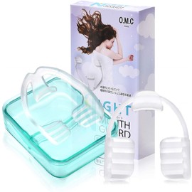 O.M.CTOKYO 歯ぎしり防止 マウスピース [型取り不要簡単装着] 専用ケース付き [4個セット] ナイトガード 歯並び 口元ケア シリコン素材 男女兼用