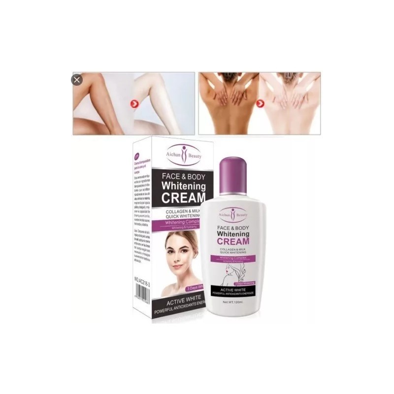 Natural Crema Extra Aclarante 3 Tonos Con Colágeno Piel Blanca