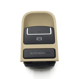 DKAEUK VW030 Electric Handbrake Parking Brake Switch EPB Beige 5N0927225A compatible with Seat Alhambra 2011-2015; VW Sharan 2011-2016, T.i.g.u.a.n 2008-2018