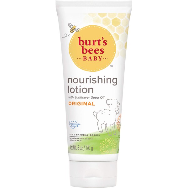 Burt's Bees Baby Nourishing Lotion, Original Scent Baby Lotion - 6 Ounce Tube