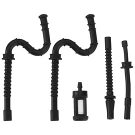 SING F LTD 1 Set of Gas Fuel Line Hose Pipe Combo Kit with Fuel Filter Compatible with Stihl 028 029 034 036 039 MS290 MS340 MS390 Chainsaw Black