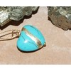 Kintsugi 18mm Smaller Turquoise Howlite Broken Heart Mended with 23