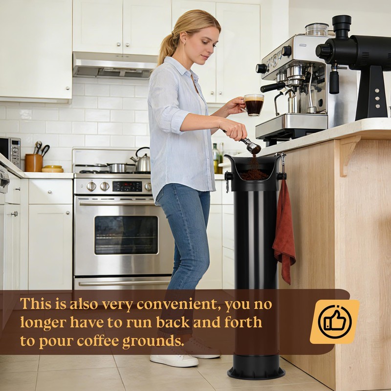 Espresso Coffee Knock Box, Bring 30 Dedicated Garbage Bags and