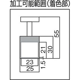 TRUSCO(トラスコ) MGホルダーTハンドル付110N/φ25×30