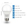 FAGUANGAO LED Black Light Bulb,9W(75Watt Equivalent) A19 UV Blacklight Bulb,120V,UVA