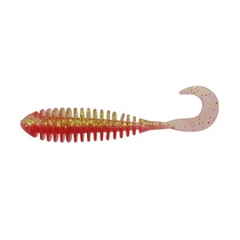 Berkley SW Pulsworm 3.8" Red Gold MSPW3.8-AKA Sea Bass Flounder Rockfish