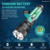 WSSBOND Rechargeable Flashlights High Lumens, Super Bright&Long-Range Flashlight with LCD