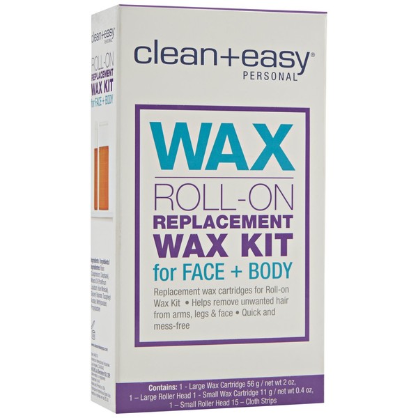 Clean + Easy Personal Roll On Waxer Refill, Large, 2 Ounce