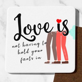 Funny gifts for boyfriend’s fun little drinks coaster Ideal for anniversaries or boyfriend birthday gifts. Fifth Anniversary Wood funny birthday girlfriend presents Valentine's Day