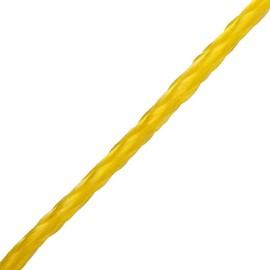 Everbilt 1/4 in. x 100 ft. Yellow Hollow Braid Polypropylene Rope