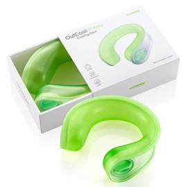 samply Out-Cool U-Flex Cooling Pack, Neck Cooler, Handsfree, Ice Bag, Ice Bag, Cool Ring, For Protection Against Heat, Cooling Neck Ring, Large Diameter, Cool-down, Baseball, Sports, Watching, Outdoor