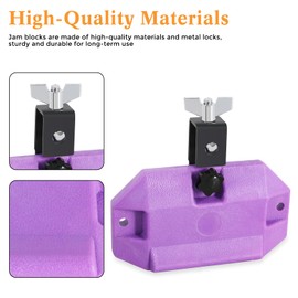 RANMIG Jam Block Medium Pitch Jam Block Percussion 5.9 inch Jam Blocks Plastic Musical Percussion Block,Percussion Instrument Kit for Latin, Jazz, Rock, and Pop,Jam Blocks for Drums (Purple)