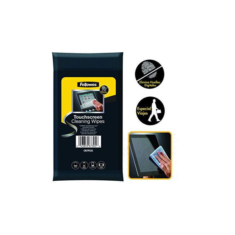Fellowes Touch Screen Cleaning Wipes Suitable for Tablet, Smartphone, E-Reader