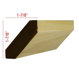 Crown Moulding EWCR37, 3/4" x 2-3/4", Poplar, 95"
