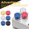 MECCANIXITY 6 Pcs Footswitch Toppers Guitar Pedal Button Caps Metal