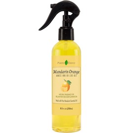 Mandarin Orange Linen and Room Spray, Natural Air Freshener Made with Pure Mandarin Essential Oil, Bathroom Air Freshener, Pillow Spray, or Bathroom Air Freshener Odor Eliminator (8.5 fl oz)