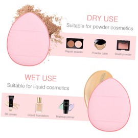 WOONEKY 25pcs Finger Puff Makeup Applicator for Liquid Foundation Concealer and Setting Powder Versatile Soft Powder Puff for Daily and