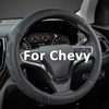 GIANT PANDA Car Steering Wheel Cover Customized for Chevy, Black