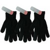 OnlyBee 1/2/3 Pairs of Adults Unisex Black Gloves (3 Pairs)