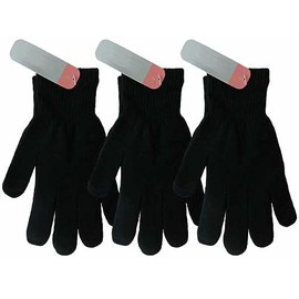 OnlyBee 1/2/3 Pairs of Adults Unisex Black Gloves (3 Pairs)