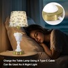 KIVDITZO Conch Shell Rechargeable Lamp, Cordless Lamps, 4400mAh Battery Powered