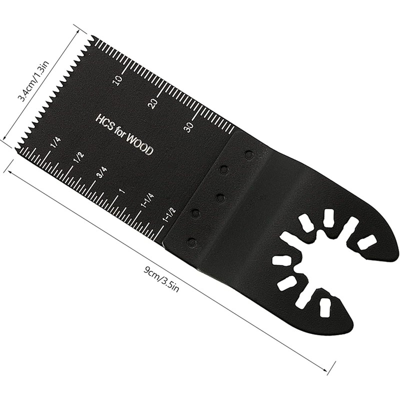 10Pcs Oscillating Saw Blades, High Carbon Steel Multitool Blades, Universal