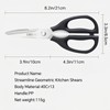 ZHANG XIAO QUAN SINCE 1628 Multi-Function Kitchen Scissors, Serrated 30Cr13