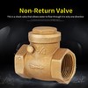 3/4" One Way Swing Check Valve BSP DN20 Female Brass