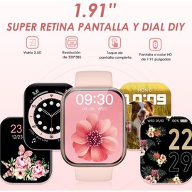 EASYTAO Smartwatch Hombre Alexa, Llamadas Bluetooth, IP68, 1.91'' HD