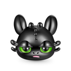 GNOCE How to Train Your Dragon Toothless Black Dragon Charm Pendant S925 Sterling Silver Charm Beads for Bracelet Necklace Jewellery Gift for Men and Women, Silver, Cubic Zirconia