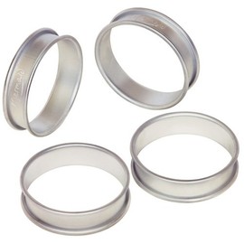 Samuel Groves 1817 4 Aluminum Crumpet Rings 85 x 20mm