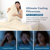 HOMELAB® BlueCool™ Cooling Pillowcases Queen 20"x30", Q-Max>0.4 Instant Cool Down,