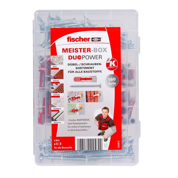 Fischer 535972 Master Box Duo Power Supplied with Universal Plug (Pack of 160)