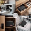 COLCASE Fireproof Money Box with Lock, Hard Case Cash Organizer