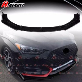dtouch For Hyundai Veloster N 2018-2022 Front Lip Splitter Body Kits Gloss Black