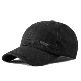 YAMEE Denim Baseball Cap Men Women Baseball Cap Sun Hat Unisex Sports Cap Baseball Caps Men for Outdoor Activities Fishing Camping, 2/black