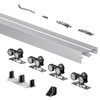 SongYung Heavy Duty Bypass Sliding Closet Door Track Hardware 72",6FT