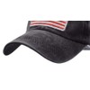 Uphily Black USA American Flag Baseball Cap, Low Profile Patriotic