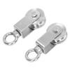 2PCS Cable Pulley Wheels 360 Degree Rotation Stainless Steel Pulley