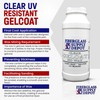 Fiberglass Supply Depot Clear UV Gelcoat No Wax Quart with