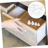 TEHAUX 50pcs Collision Pads Clear Rubber Grippers for Furniture Cabinet