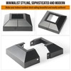 Wocepu 4 pcs 2"x2" Aluminum Deck Post Base Cover, for
