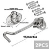 2 x 4 inch storm hooks, stainless steel cabin hooks,