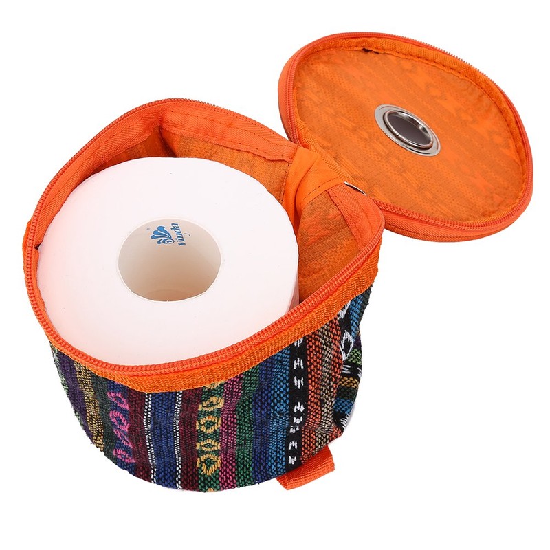 Roll Case Paper Holder, Tissue Hanging Cover Wipes Box Holder