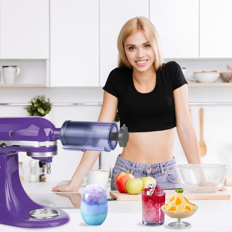 Jooke Shaved Ice Attachment for Kitchenaid Stand Mixer,Homemade Shaved Ice