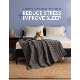 YnM Weighted Blanket — Heavy 100% Oeko-Tex Certified Cotton Material with Premium Glass Beads (Penguin, 36''x48'' 5lbs), Suit for One Person(~40lb) Use on Twin Bed