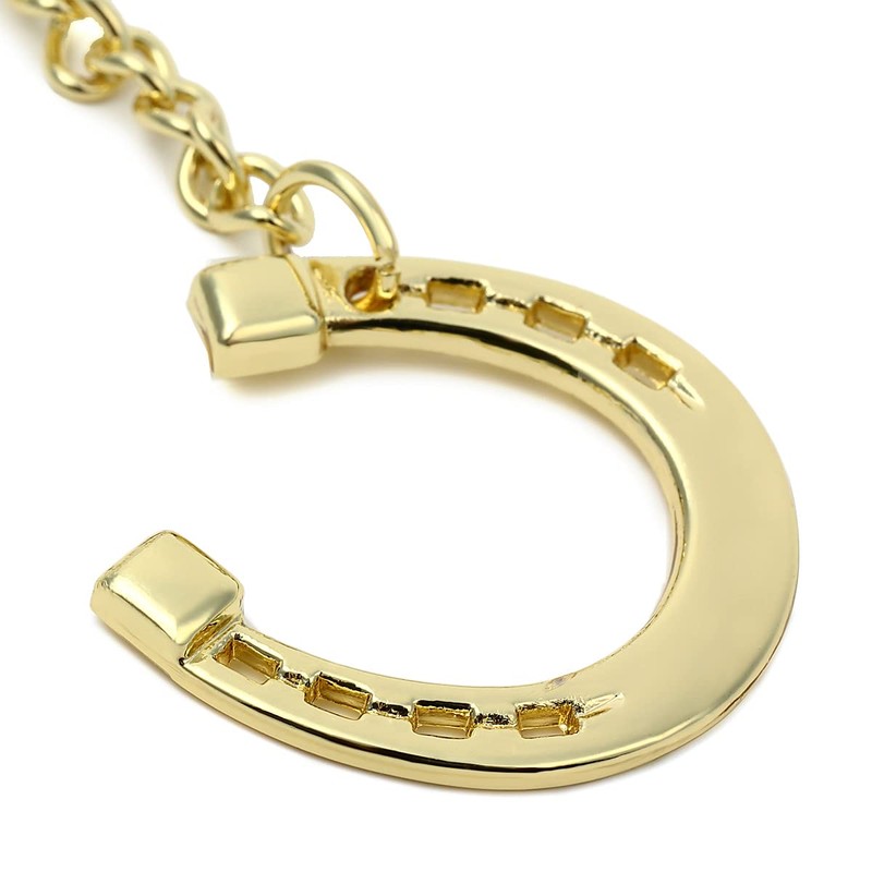 horseshoe keychain gold
